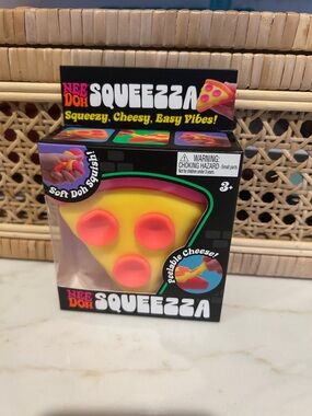 Squeeza Yellow & Pink Pizza Squishy Toy